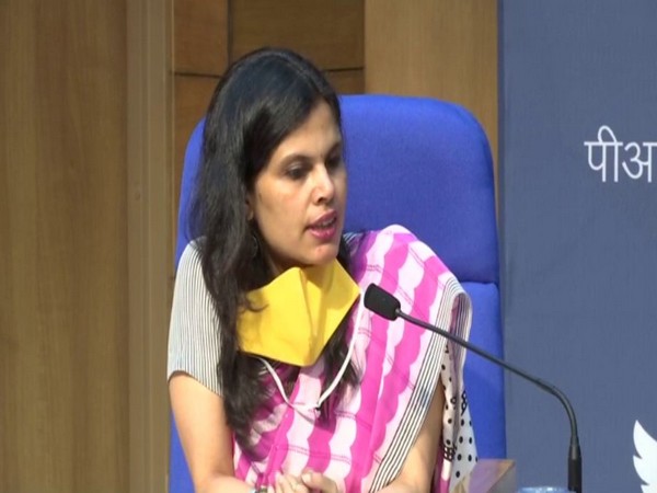 Punya Salila Srivastava, Joint Secretary, Ministry of Home Affairs, addressing media in New Delhi on Sunday. Photo/ANI