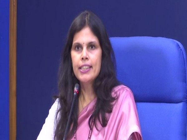 MHA Spokesperson Punya Salila Srivastava speaking to media in New Delhi on Monday. Photo/ANI