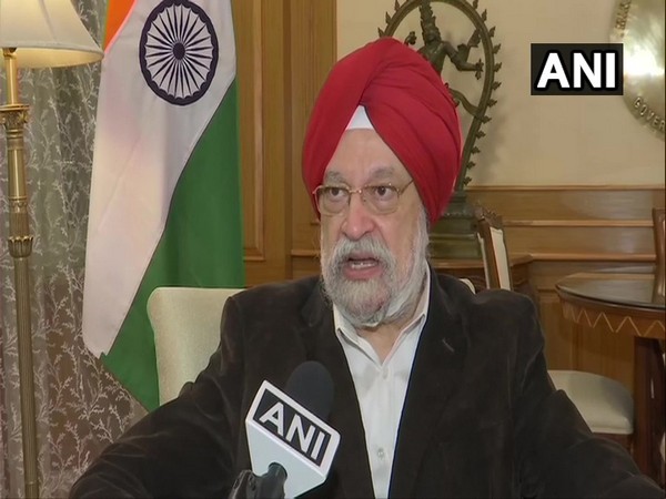 Union Civil Aviation Minister Hardeep Singh Puri speaking to ANI in New Delhi on Tuesday.