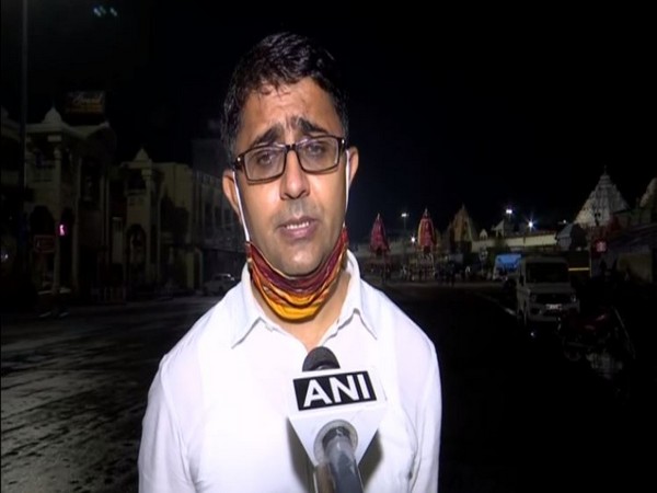 Balwant Singh, District Magistrate of Puri on Monday speaking to ANI. (Photo/ANI)