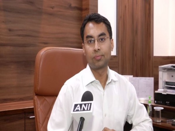 Jodhpur District Collector Prakash Rajpurohit speaking to ANI in Jodhpur, Rajasthan on Monday. Photo/ANI