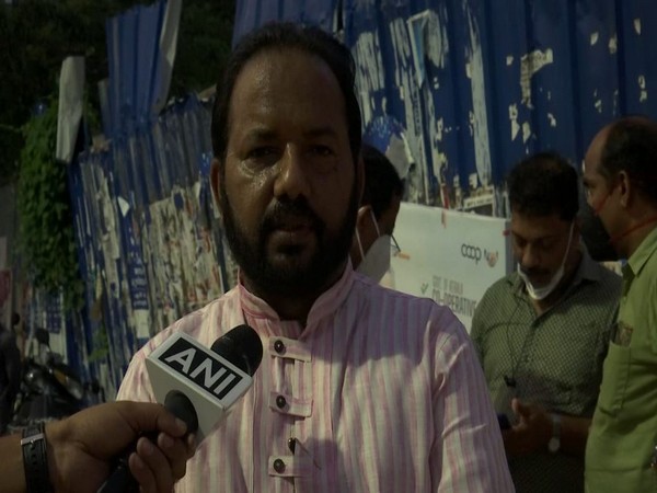 Visuals of BJP State Secretary, S Suresh (Photo/ANI)