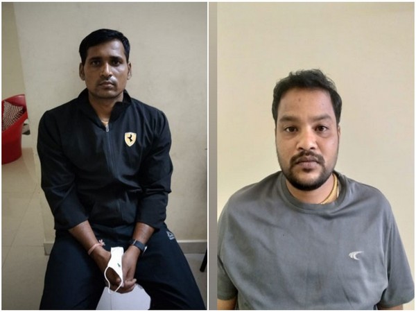 Jagadish of Kamareddy Circle Inspector, along with his aid M Sujay, have been arrested for an alleged bribery case in Telangana. [Photo/ANI]