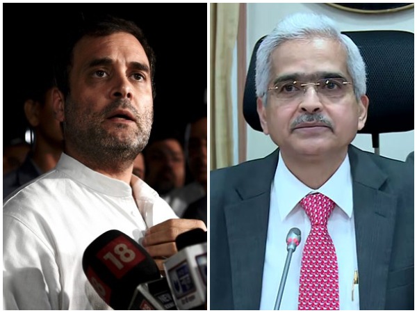 Rahul Gandhi, left, RBI Governor Shaktikanta Das