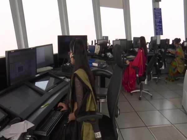 Women working at air traffic control room at IGI Airport (Photo/ANI)