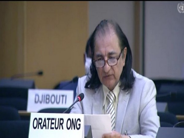 Dr. Amjad Ayub Mirza during the 45th Session of the UN Human Rights Council in Geneva