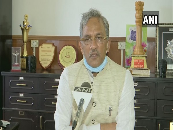 Uttarakhand Chief Minister, Trivendra Singh Rawat, speaking to ANI in Dehradun on Monday. (Photo/ANI)