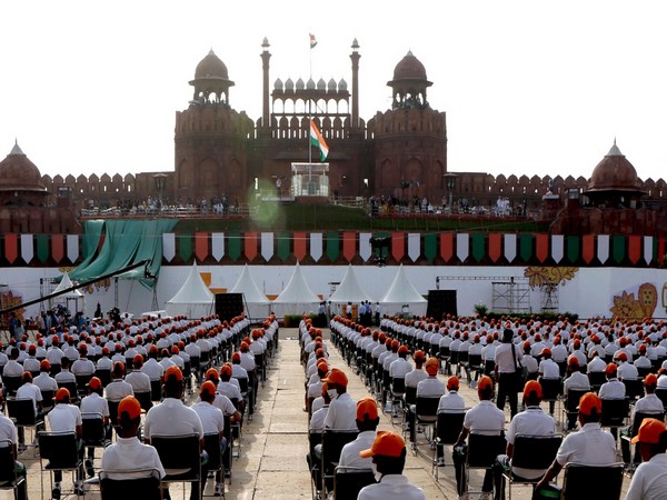 A visual from the Red Fort in New Delhi. [Photo/ANI]