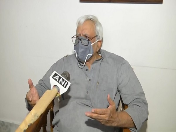 RJD leader Shivanand Tiwari speaking to ANI in Patna, Bihar on Saturday. Photo/ANI