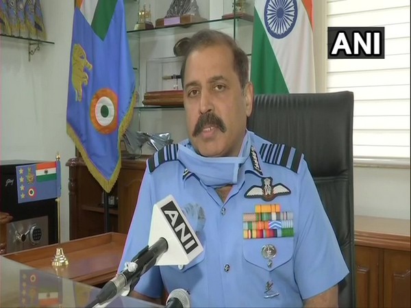 Air Force Chief RKS Bhadauria speaking to ANI on Monday. [Photo/ANI]