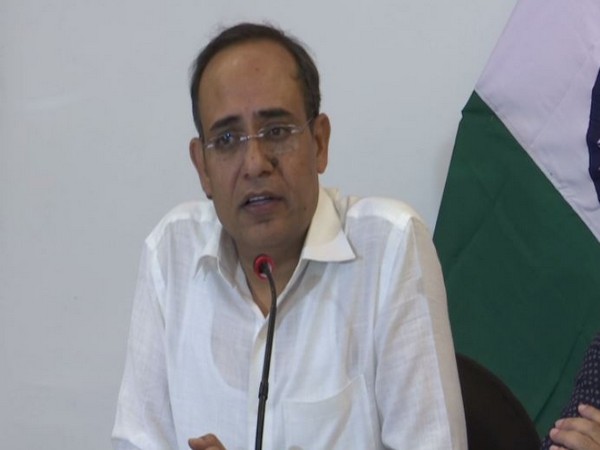 Rohit Kansal addressing a press conference in Srinagar on Saturday. Photo/ANI