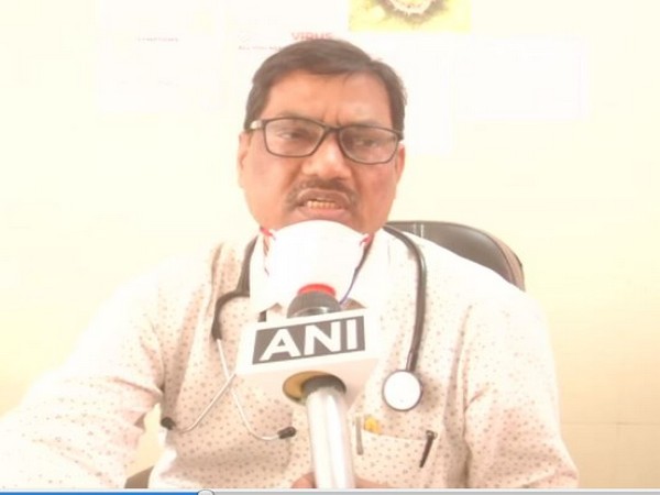 Medical Superintendent of Deendayal Upadhyay hospital, Varanasi Dr RK Yadav speaking to ANI on Wednesday. Photo/ANI