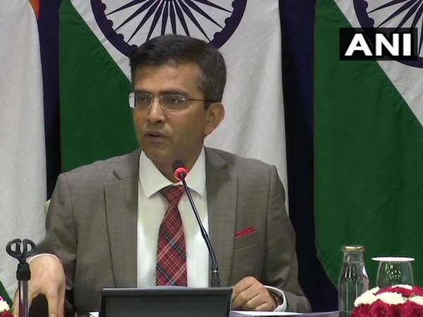 MEA spokesperson Raveesh Kumar addressing a weekly briefing on Thursday