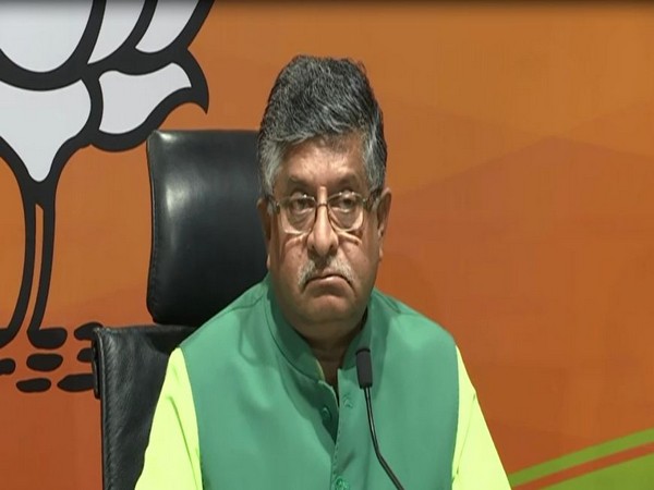 Union Minister Ravi Shankar Prasad [Photo/ANI]