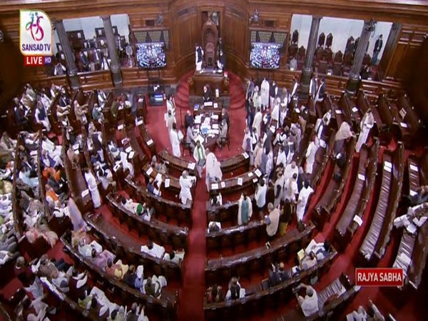 Visual from Rajya Sabha