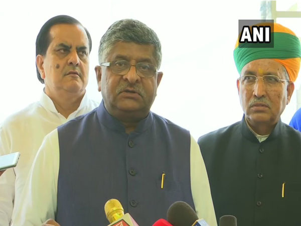 Union Law and Justice Minister Ravi Shankar Prasad speaking to reporters in New Delhi on Friday.