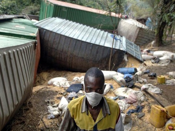A view of incident site in Kinhasa, Congo.