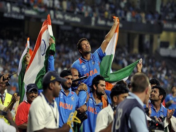 Sachin Tendulkar after 2011 World Cup win 