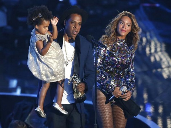 Blue Ivy, Jay Z and Beyonce