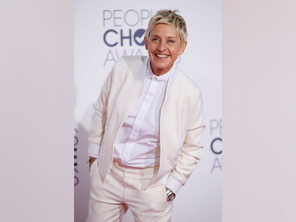 American comedian and TV show host Ellen DeGeneres.