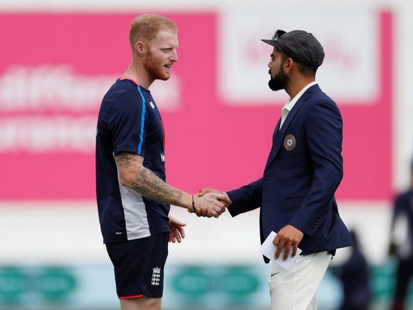 Ben Stokes with Virat Kohli