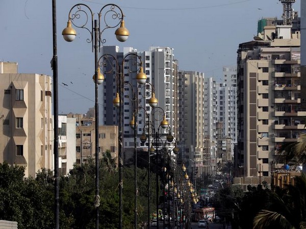 Residential buildings are seen in Clifton area in Karachi,