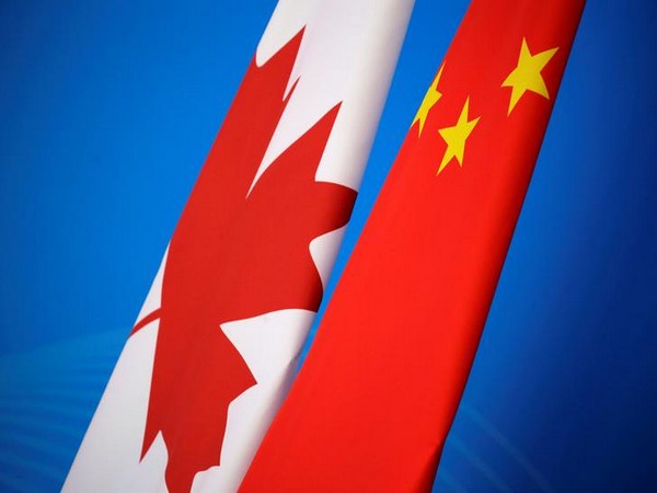 Canadian and Chinese flags