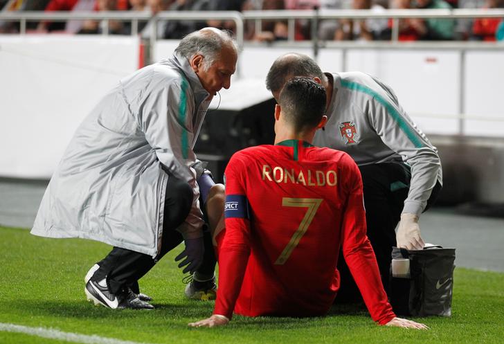 Ronaldo suffers hamstring injury during Euro 2020 qualifier match against Serbia