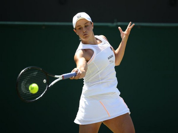 World number one Ashleigh Barty in action