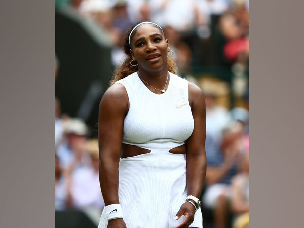 Serena Williams during her quarter final match in Wimbledon on Tuesday.