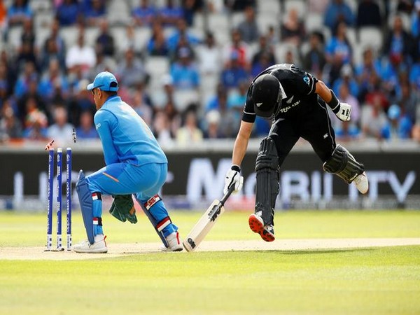 New Zealand's Ross Taylor getting run out
