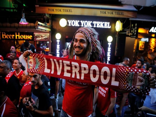 Liverpool fans ahead of the UEFA Super Cup match