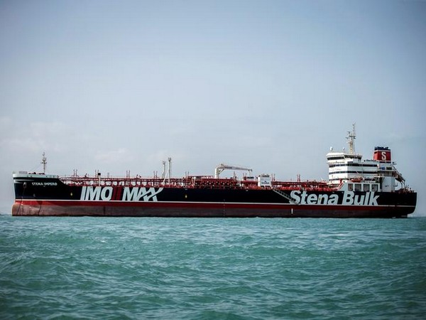 Stena Impero, a British-flagged vessel owned by Stena Bulk, is seen at undisclosed place off the coast of Bandar Abbas, Iran