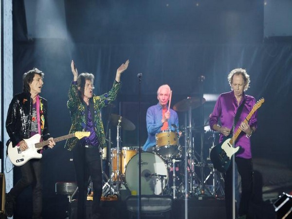 The Rolling Stones performing at an event
