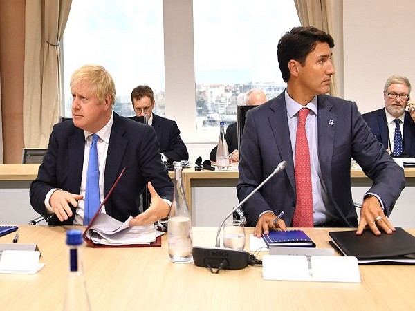 UK Prime Minister Boris Johnson and Canada Prime Minister Justin Trudeau (Credit: Reuters Pictures)