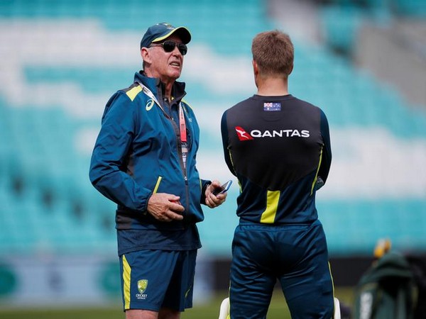 Cricket Australia's Chairman of Selectors Trevor Hohns and David Warner