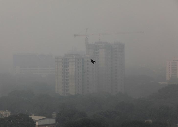 Air pollution in Delhi has reached the hazardous level.