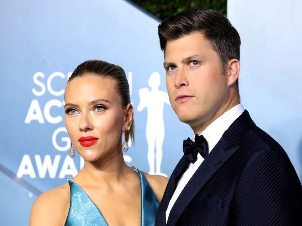 Scarlett Johansson and Colin Jost.