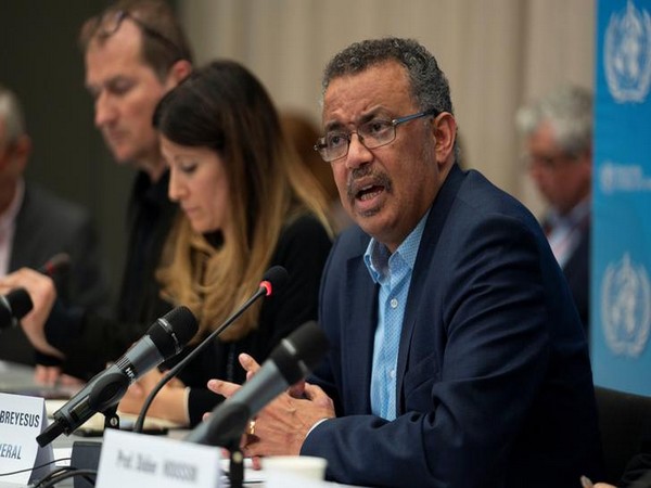 Director-General of WHO Dr Tedros Adhanom Ghebreyesus speaks during a news conference following the second meeting of the International Health Regulations (IHR)