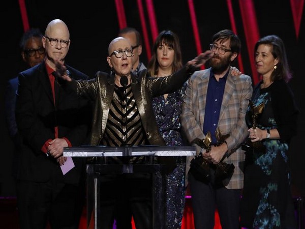 Directors of 'American Factory' receiving the Academy Award for Best Documentary Feature