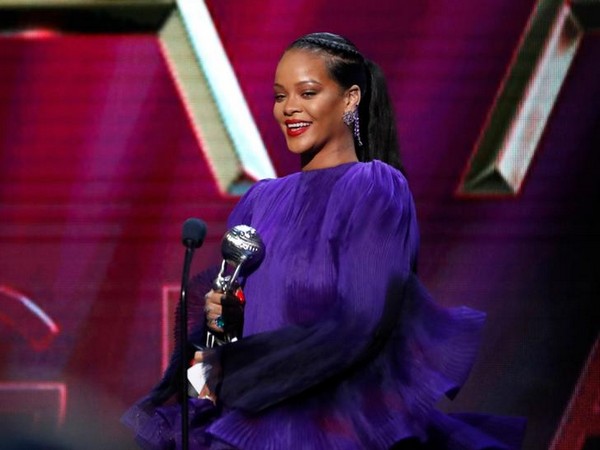 Rihanna accepts the President's award at the 51st NAACP Image Awards show