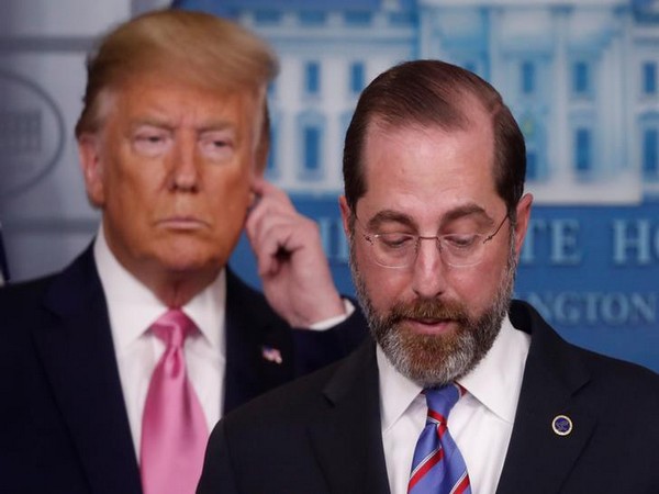 Health and Human Services Secretary Alexander Azar during a press conference on coronavirus at the White House on Wednesday (local time).