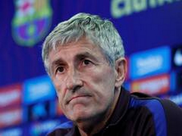 Barcelona manager Quique Setien. 