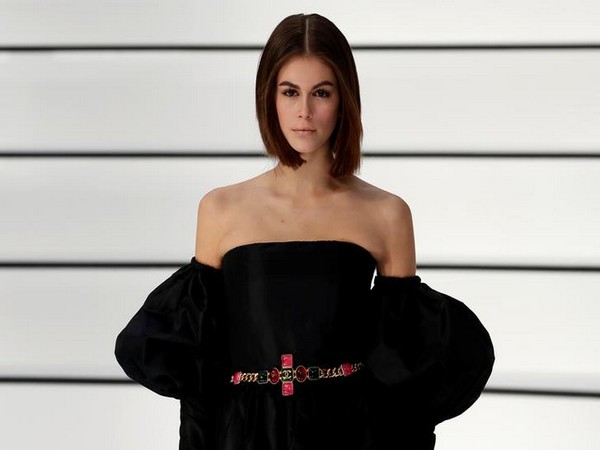 Model Kaia Gerber at Paris Fashion Week 