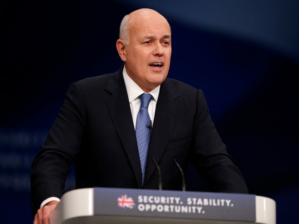 UK former Secretary of State for Work and Pensions Ian Duncan Smith
