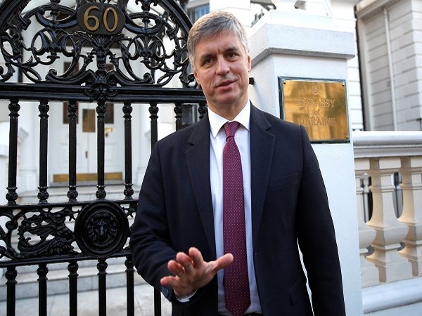 Ukraine's ambassador to Britain, Vadym Prystaiko, arrives at the Ukraine embassy in London, Britain, February 14, 2022. (Photo Credit: REUTERS)