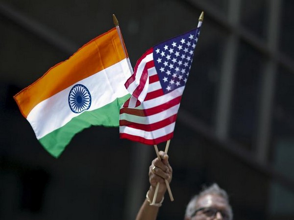 India and US flag 
