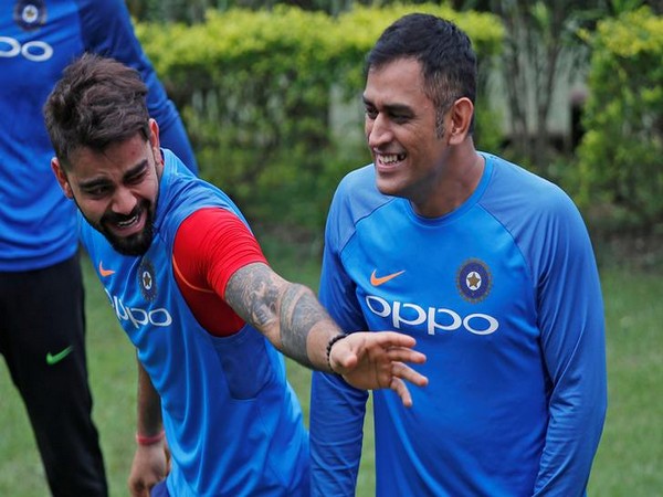 Virat Kohli with MS Dhoni 