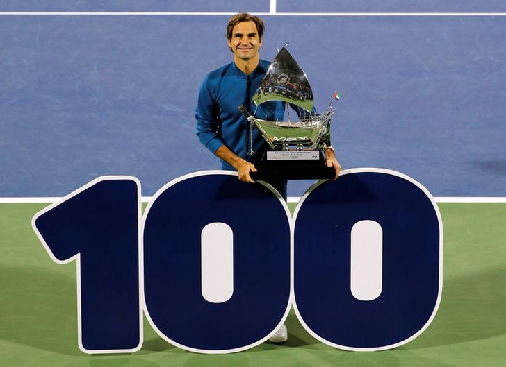 Roger Federer on winning his 100th tour title