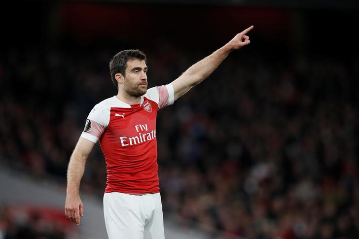 Arsenal player Sokratis Papastathopoulos